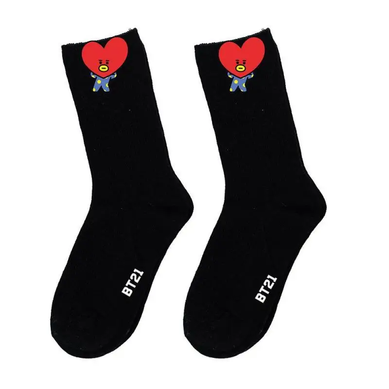 

Anime Cartoon Bt21 Chimmy Cooky Socks Fashion New Printed Warm Stockings Children's Breathable Cotton Socks Gift for Friend