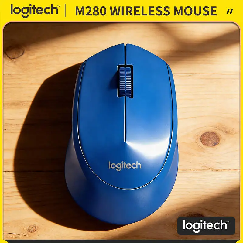 Logitech M280 Wireless Mouse Ergonomic Comfort Grip 2.4GHz Nano Receiver 18-Month Battery for Office Mac Laptop
