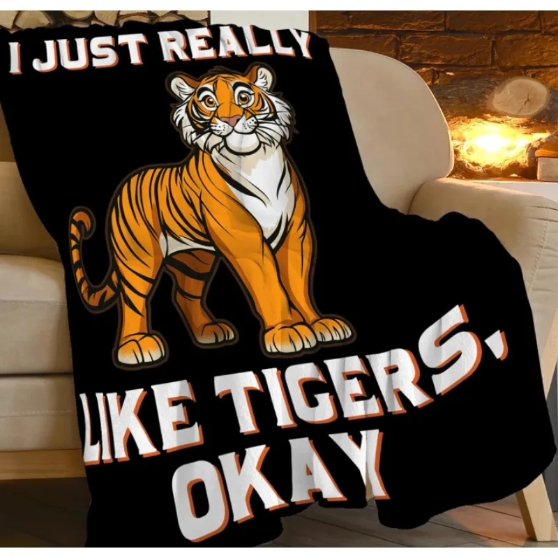 

Tiger blanket, warm, soft and comfortable I really like tiger blanket, tiger plush flannel gift blanket for women and men