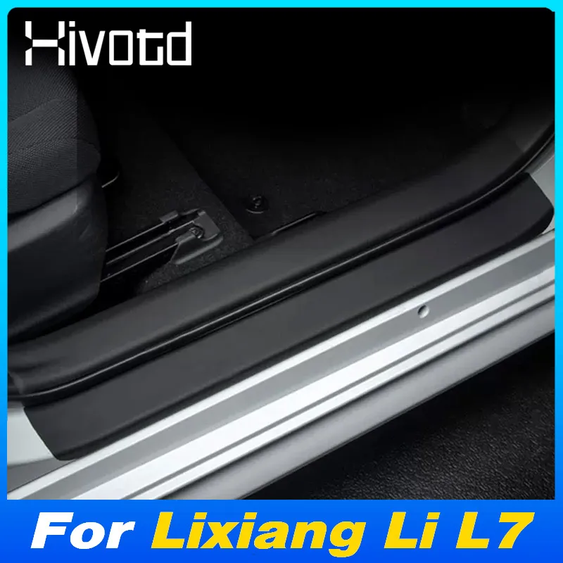 

Car Door Sill Plate Rear Trunk Bumper Strip Threshold Protector Sticker For Lixiang Li L7 Anti Scratch Interior Accessories 2024