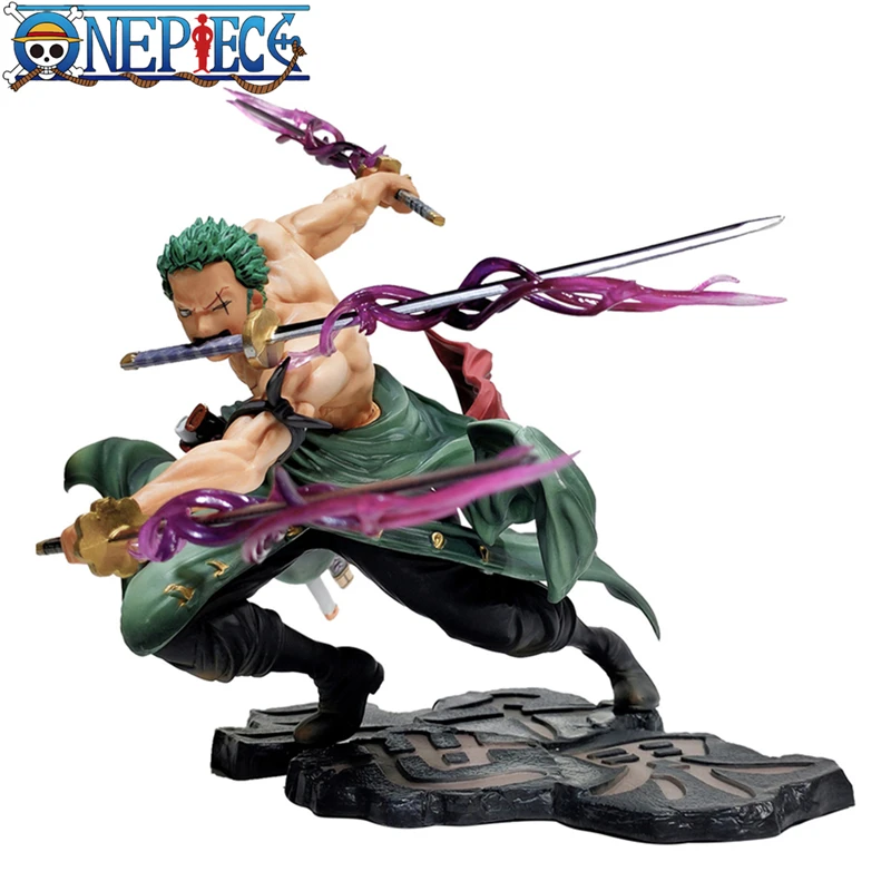 10CM One Piece GK Roronoa Zoro Anime Figure Toys Cool Manga PVC Action Figurine Collection Decorations Model Dolls Gifts Kids