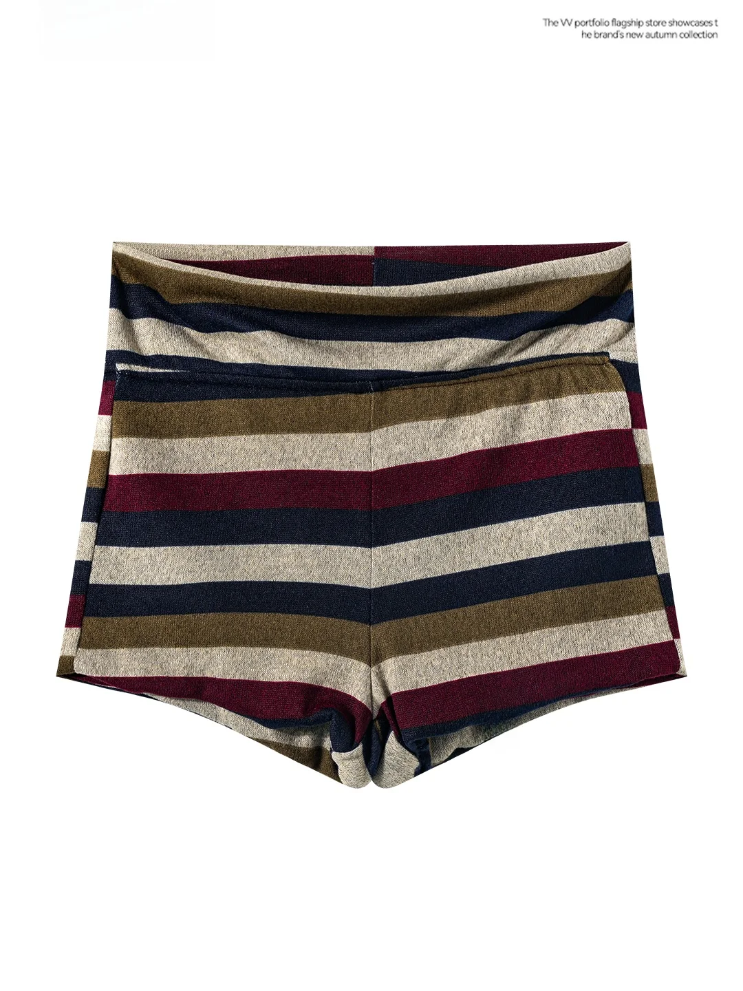 Korean Style Sexy Stripe Knitted High Waist Slimming Short Pants Women Summer Fashionable Red Sexy Bodycon Hot Pants