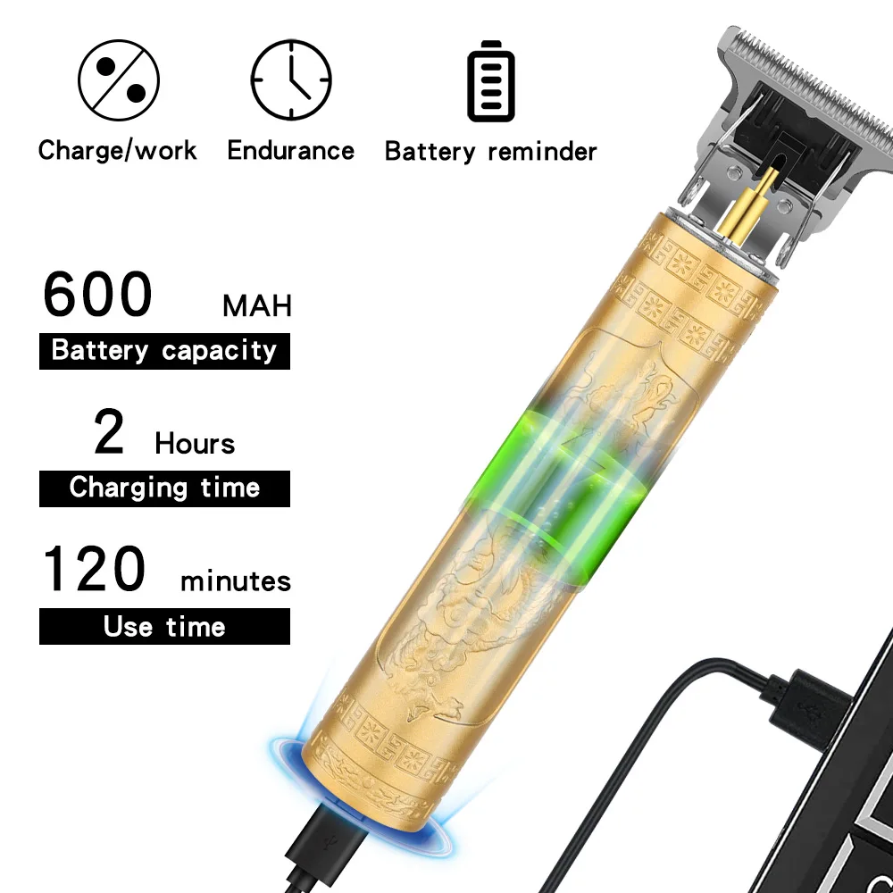 남성용 전문 이발기, 헤어 클리퍼, 헤어 커팅 머신, 전기 면도기, 바버 트리머