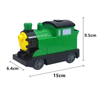 Track Straight Curved Transport Railway Large Particles Bricks Compatible Duploes Big Size Building Block Train Car Parts City