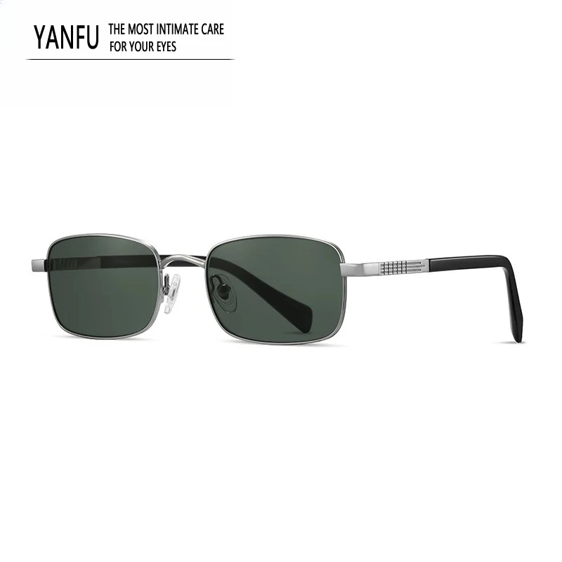 

Титановая оправа, солнцезащитные очки с линзами из закаленного стекла высокой четкости, мужские очки в стиле ретро, мужские антибликовые очки для вождения UV400, уличные 140 мм