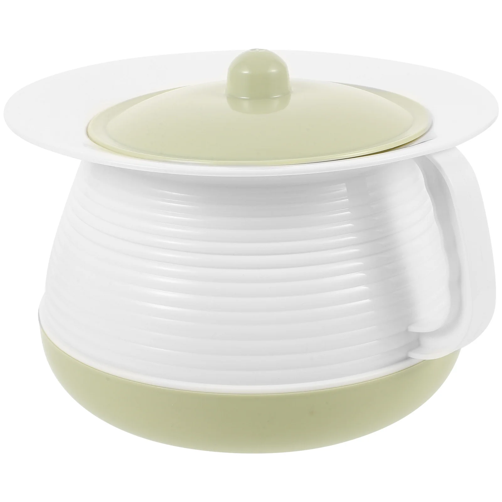 وعاء مبولة مع غطاء سميك من البلاستيك لغرفة الليل للاستخدام المنزلي للبالغين والأطفال وكبار السن والمعاقين مقلاة سرير مرحاض محمولة #5