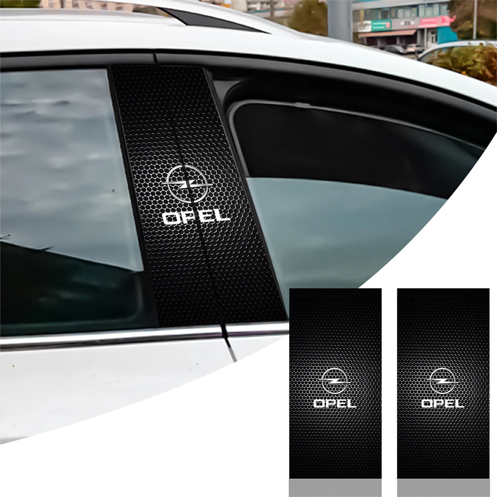 Pegatinas para el pilar B del coche, estilo de carreras, accesorios de película de PVC para tuning exterior, para Opel Astra G, Insignia, Mokka, Zafira, Corsa, Vauxhall