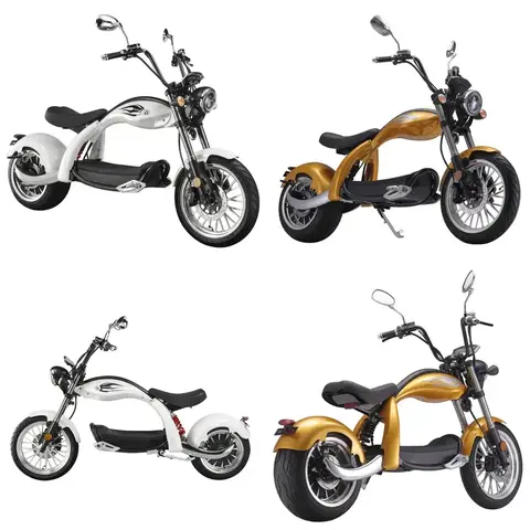 STROVAN Model X5 Fast Speed Citycoco 2000w Electric Motorcycle Scooter Adult EEC/COC Certificate Chopper
