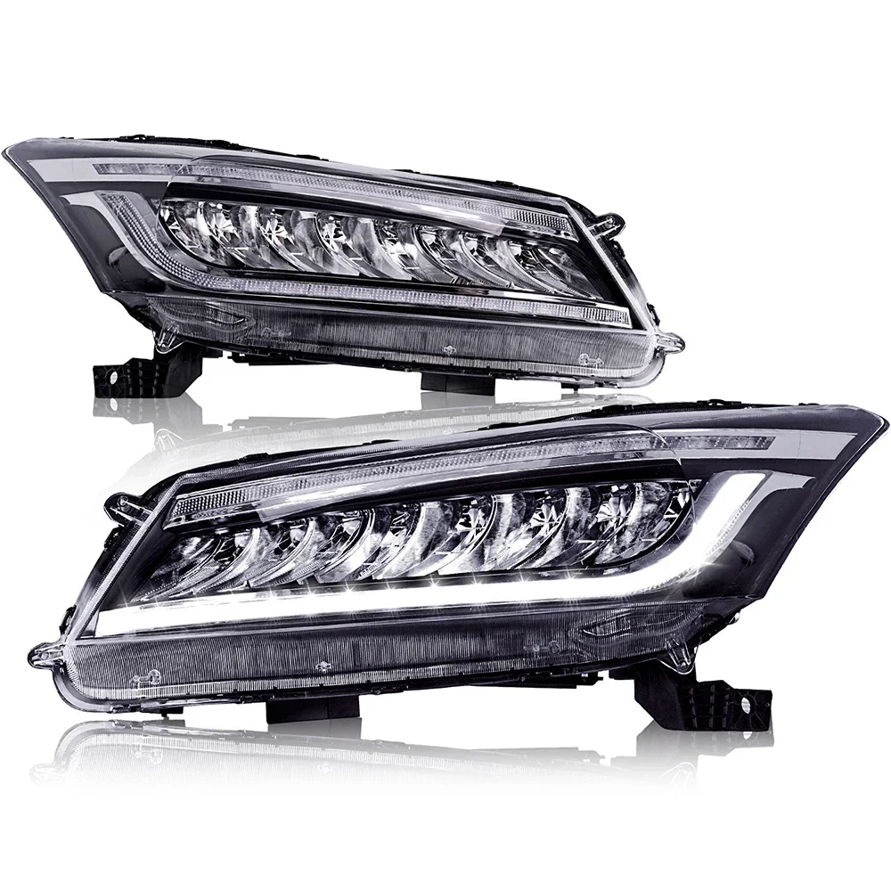 Pair of Car Headlight Assembly For Honda Accord 2008-2012 Car Front Light Plug&Play Auto LED Head Lamp System