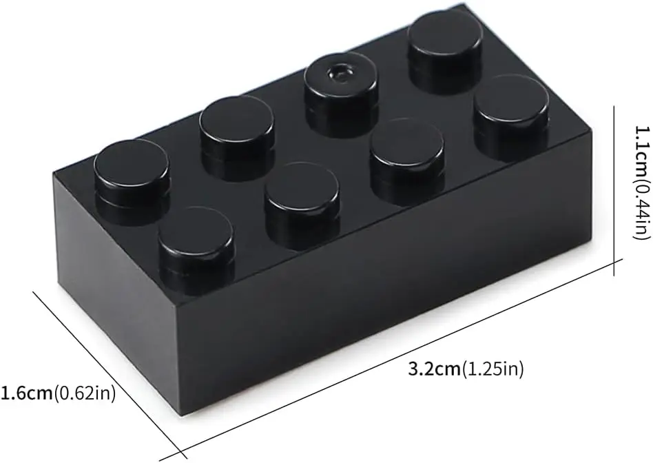 100 pçs 2x4 tijolos peças pretas peças clássico edifício criativo jogar blocos conjunto peças acessórios de brinquedo compatível com 3001 major