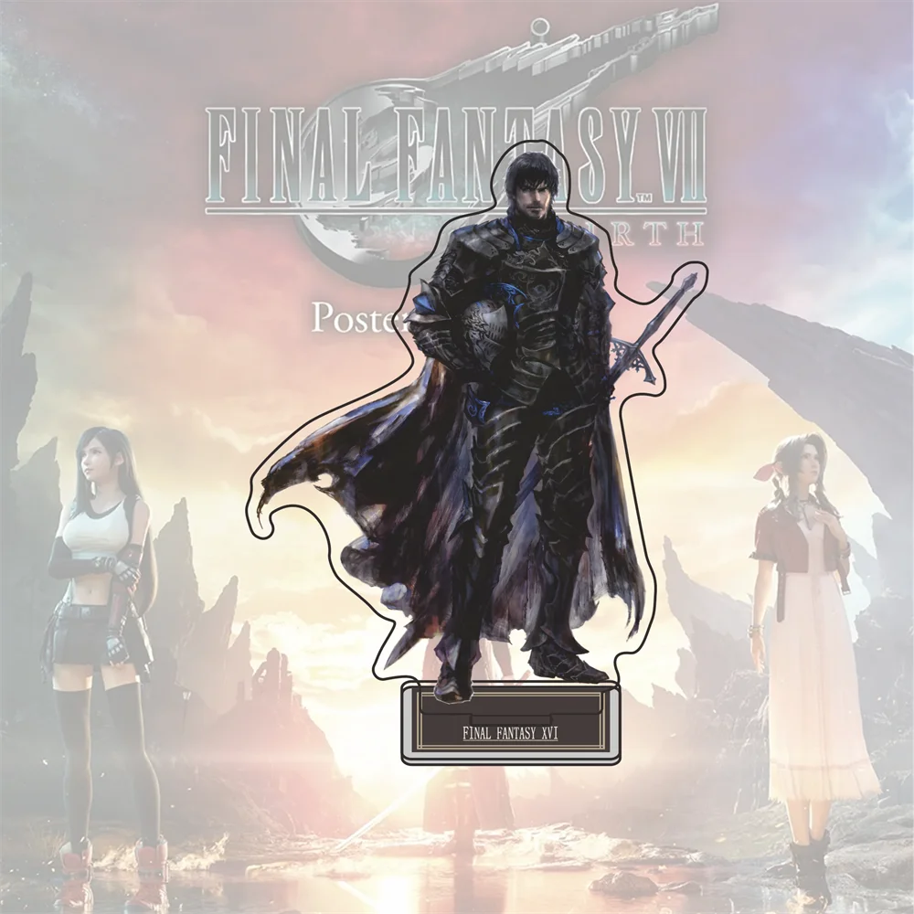 Anime FFXVI Acrylic Stand FF16 Figure Desktop Decoration Collectible Ornament Cartoon Character Model Gift Keychain