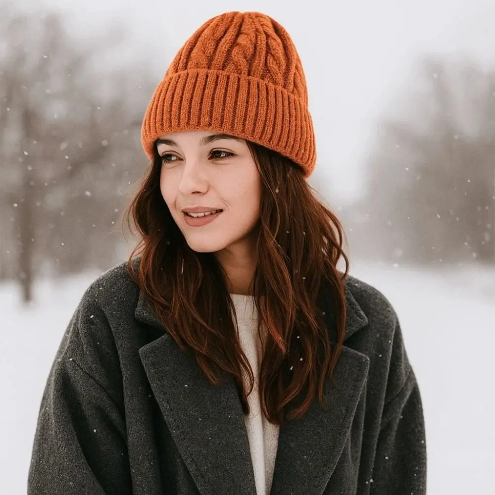 تنوعا مرونة الشتاء البلوز قبعة العصرية الكورية نمط التقلبات محبوك قبعة بلون كل مباراة قبعة صوفية الهدايا #3