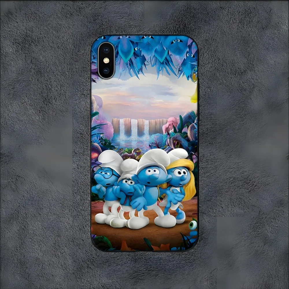 Cartoon The S-Smurfs Phone Case For Samsung S21,S22,S23,S30,Ultra,S20,S30,Plus,S21 Fe,10,9,5G Silicone Cover