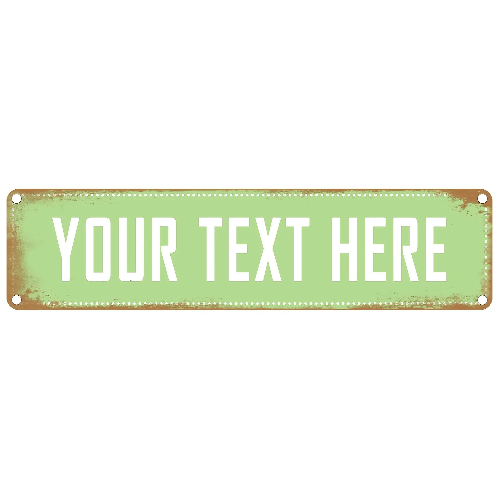 CIFbuy Personalized Custom Aluminum Street Sign, Custom Text, Retro Wall Art Decor Only, Garage Garden Commercial Signage