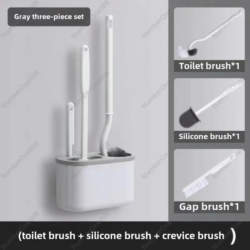 Creative Toilet Brush Set Toilet Brush Japanese S-type Toilet Brush Cleaning Brush