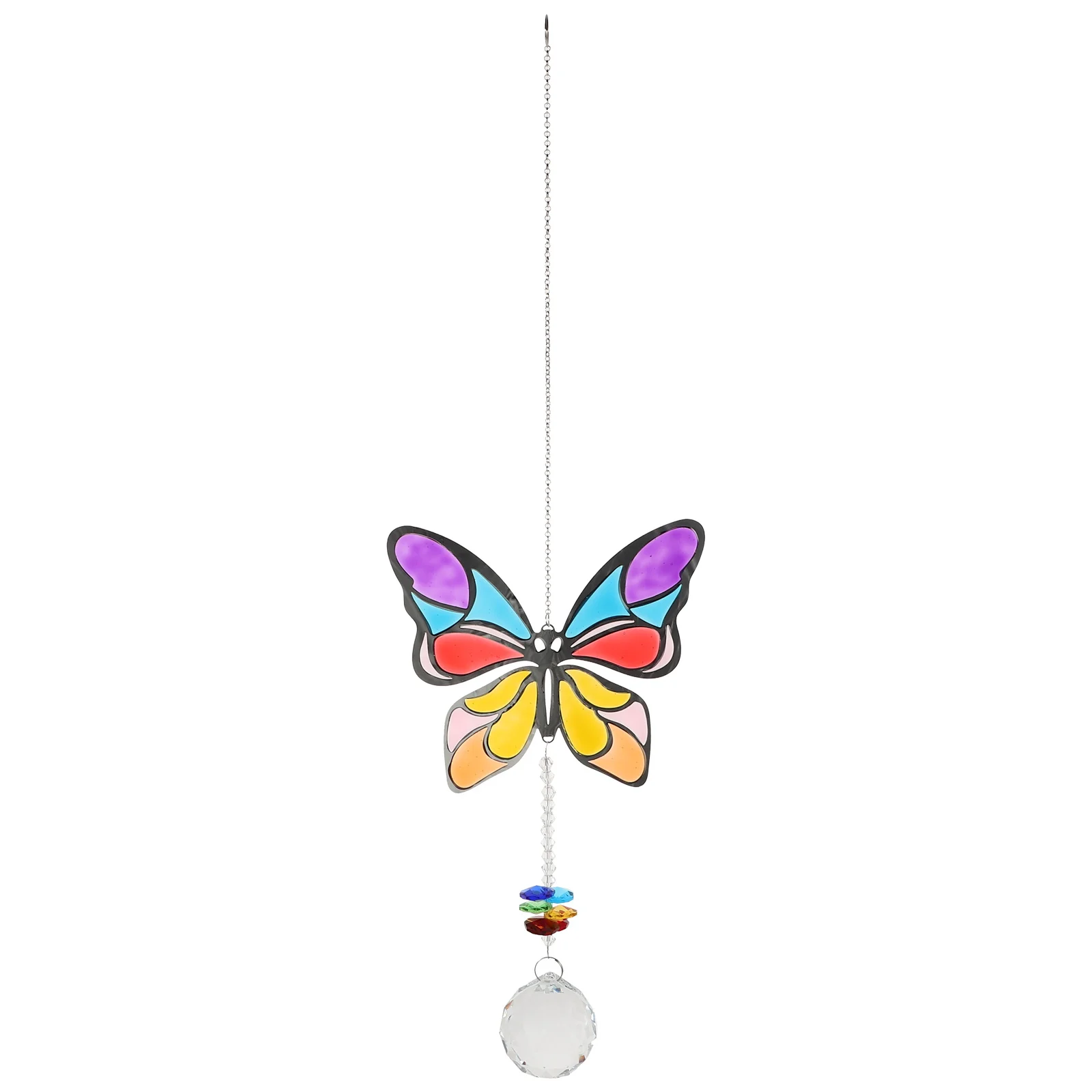

Butterfly Crystal Suncatcher Decorative Hanging Ornament for Home Garden Window Decoration Elegant Butterfly Wall Ornament