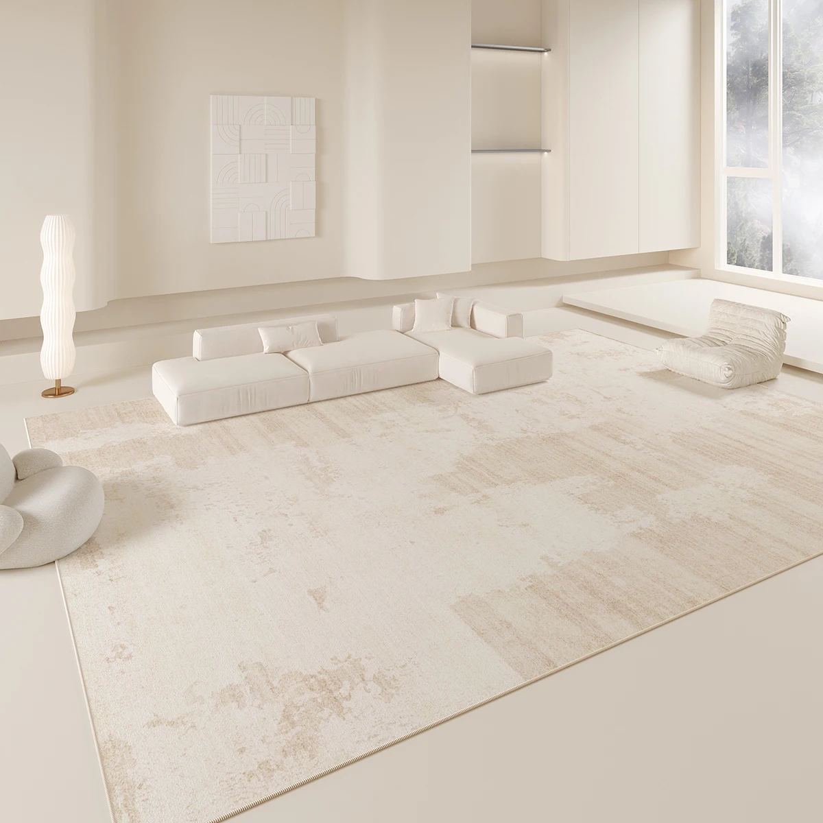 

VIKAMA современный минималистичный ковер, мягкий, теплый и звукопоглощающий коврик для гостиной, дивана, прикроватный коврик для спальни, домашний декор