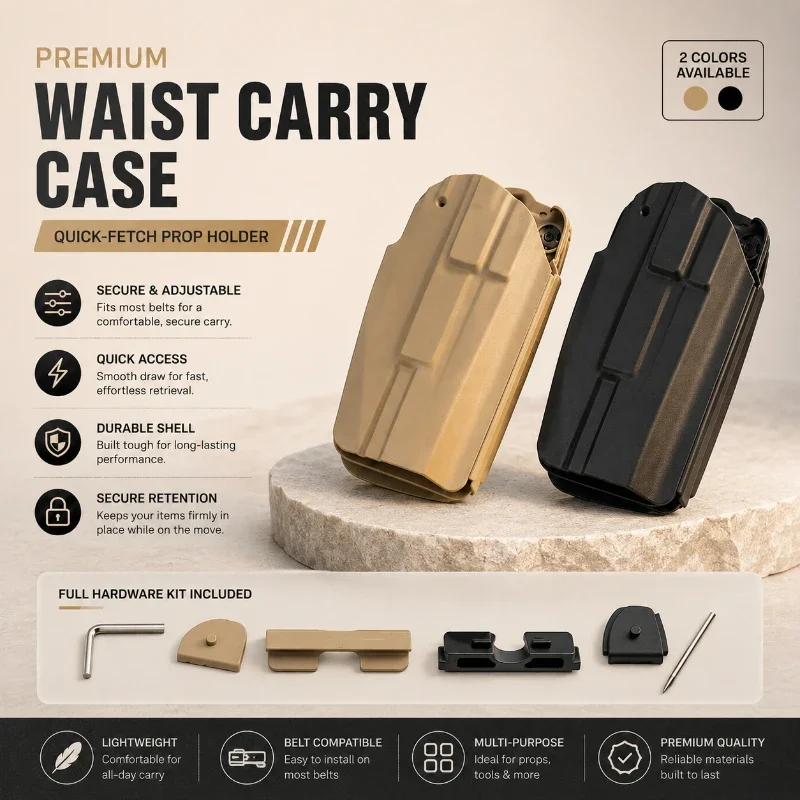Universal Wearable Nylon Waist Holder Quick Take Out Design Dual Color Option For Multiple Hand Models