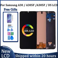 Super Amoled For Samsung A30 LCD Display with Touch Screen Digitizer Assembly A305/DS A305FN A305G A305GN A305YN LCD