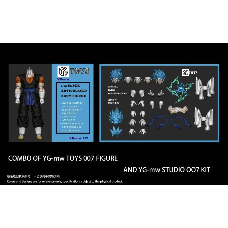 ألعاب OC & GD Studio Dragon Ball Z مجسم حركة SHF Vegetto تمثال أنيمي سوبر سايان OC007 OC008 نموذج ألعاب هدايا قابلة للجمع #3