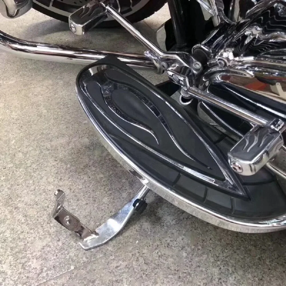 Motorcycle Side Stand Enlarger Plate Foot Extender Kickstand Support For Harley Touring Road King Street Electra Glide 1991-2021 view 2
