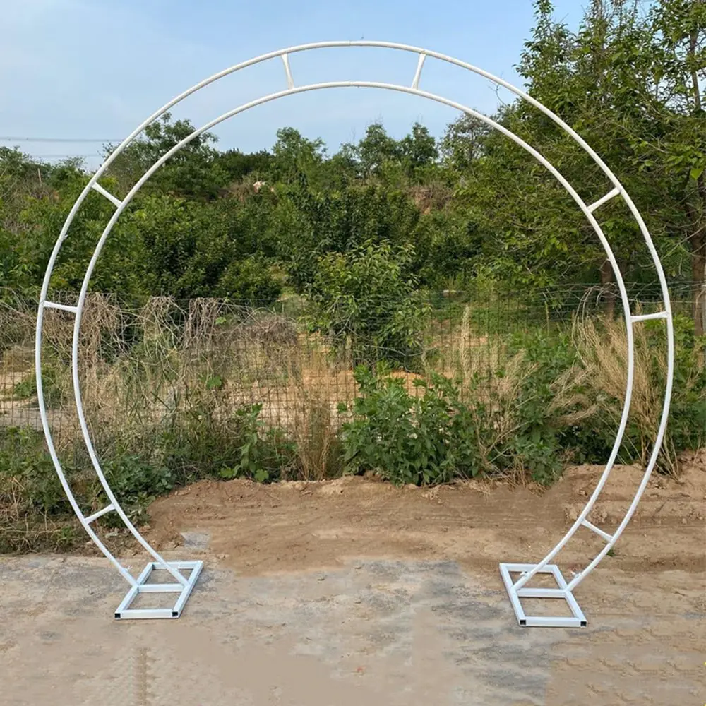 Trellis Wrought Iron for Wedding Backdrop Stand Balloon Stand Climbing Plants, Round Arch Arbors Archway Climbing Veg Plants Ro