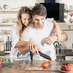 Tagliere da cucina antiscivolo per labbra in acrilico trasparente D2 Tagliere da cucina Protezione da banco Gadget da cucina