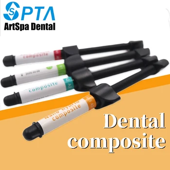 치과 수지 솔리드 라이트 경화 주사기 전달 팁, 치과 소모품, 에칭 젤 접착 본딩, A1 A2 A3 A3.5 B1 2.5g