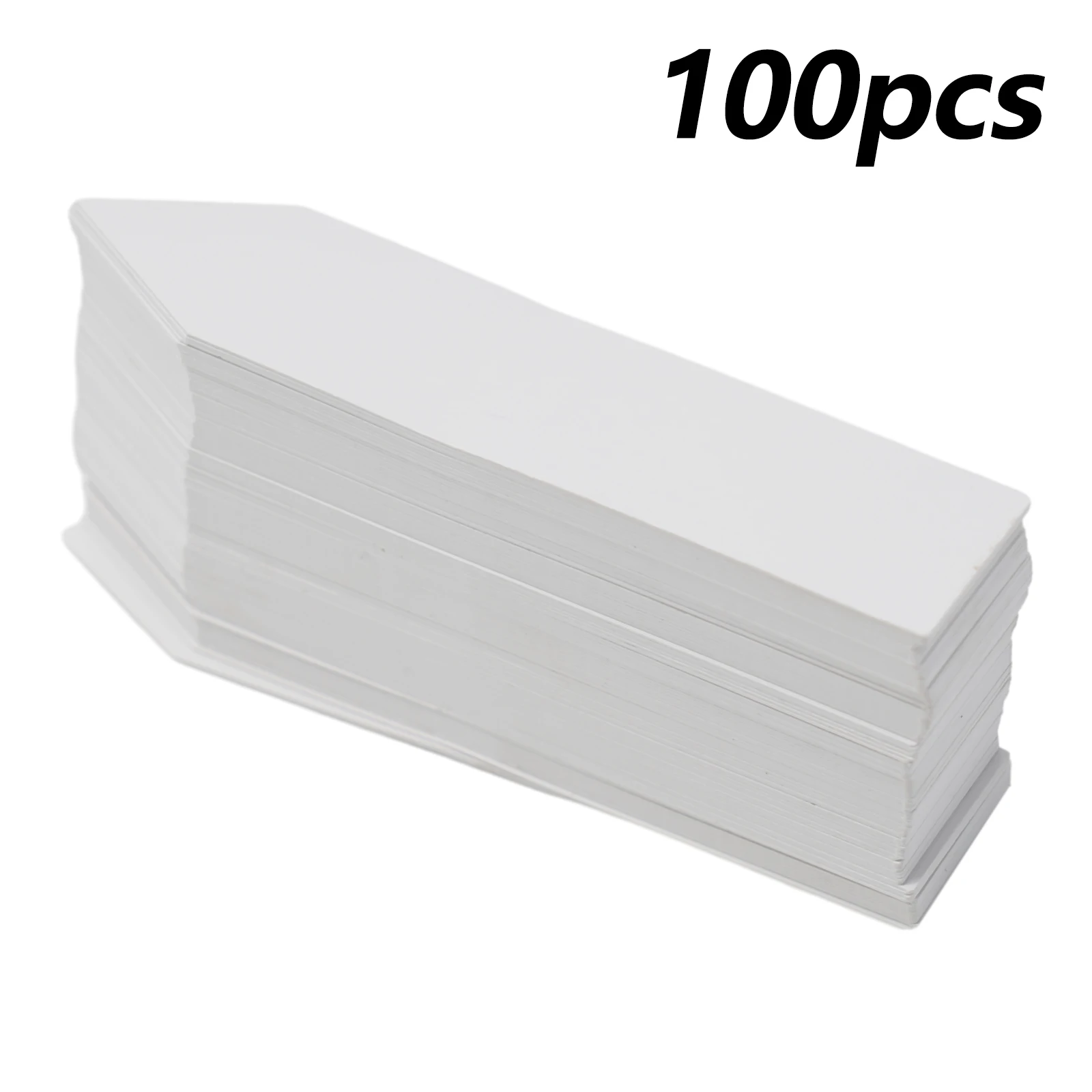 Reusable Plastic Garden Plant Labels 10x2 cm Matte on Both Sides for Clear Permanent Marker Writing in Nursery Settings