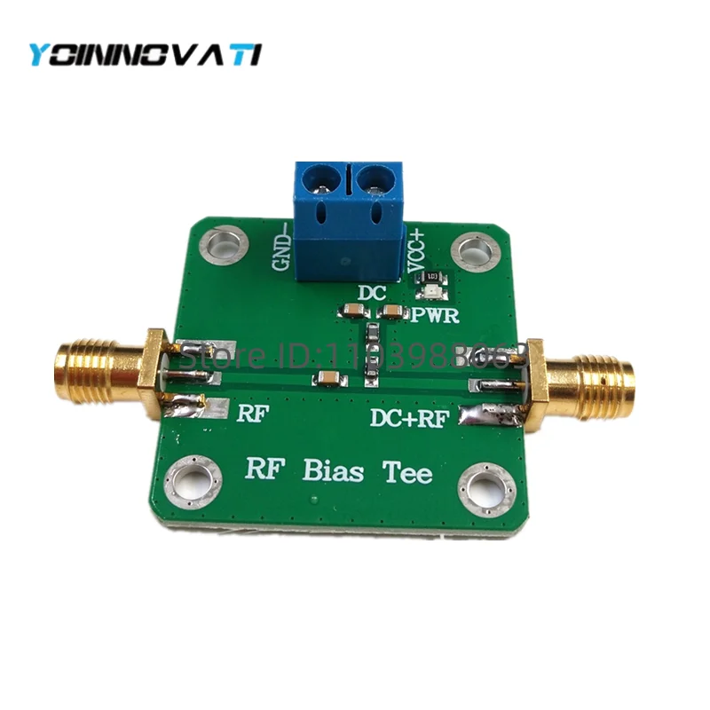 50V 500mA DC Bias Tee Wideband 10-6000 MHz 6GHz RF Microwave DC-blocker Module For HAM Radio RTL SDR LNA Low Noise Amplifier