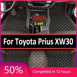 Car Floor Mats For Toyota Prius XW30 2010~2015 7seat Waterproof Tapete Automotivo Para Carro Car Mats Fully Set Car Accessories