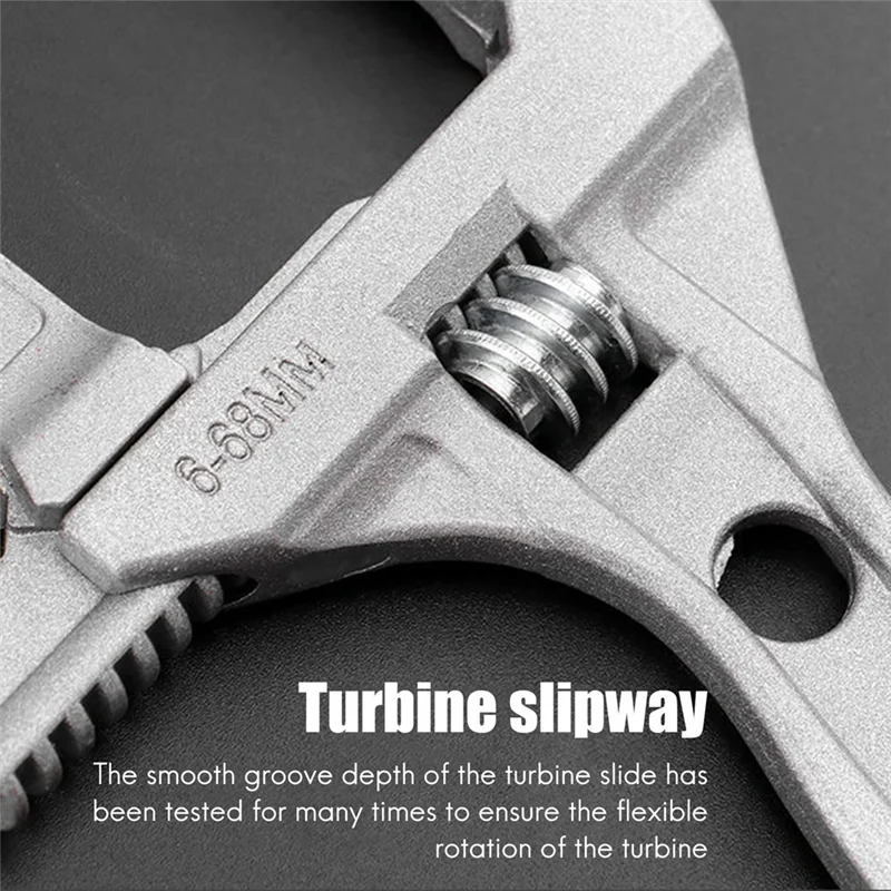 

The Multifunctional Short Handle Wrench With Teeth For Bathroom Wrench Is Used To Install The Air Conditioner Sewer Pipe Durable