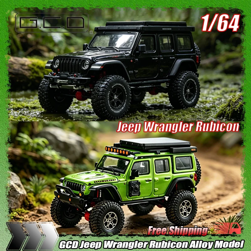 

Gcd 1:64 Scale Jeep Wrangler Rubicon Hard Off Road Alloy Die-Cast Car Models Openable Hood Shock Suspension For Adult Collectors