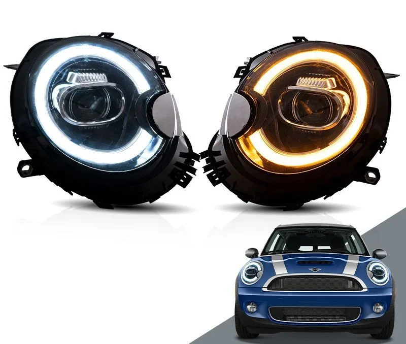 

Archaic Factory LED RGB пусковая анимация DRL для Mini Cooper Clubman R55 R56 R57 Светодиодный передний фонарь налобного фонаря