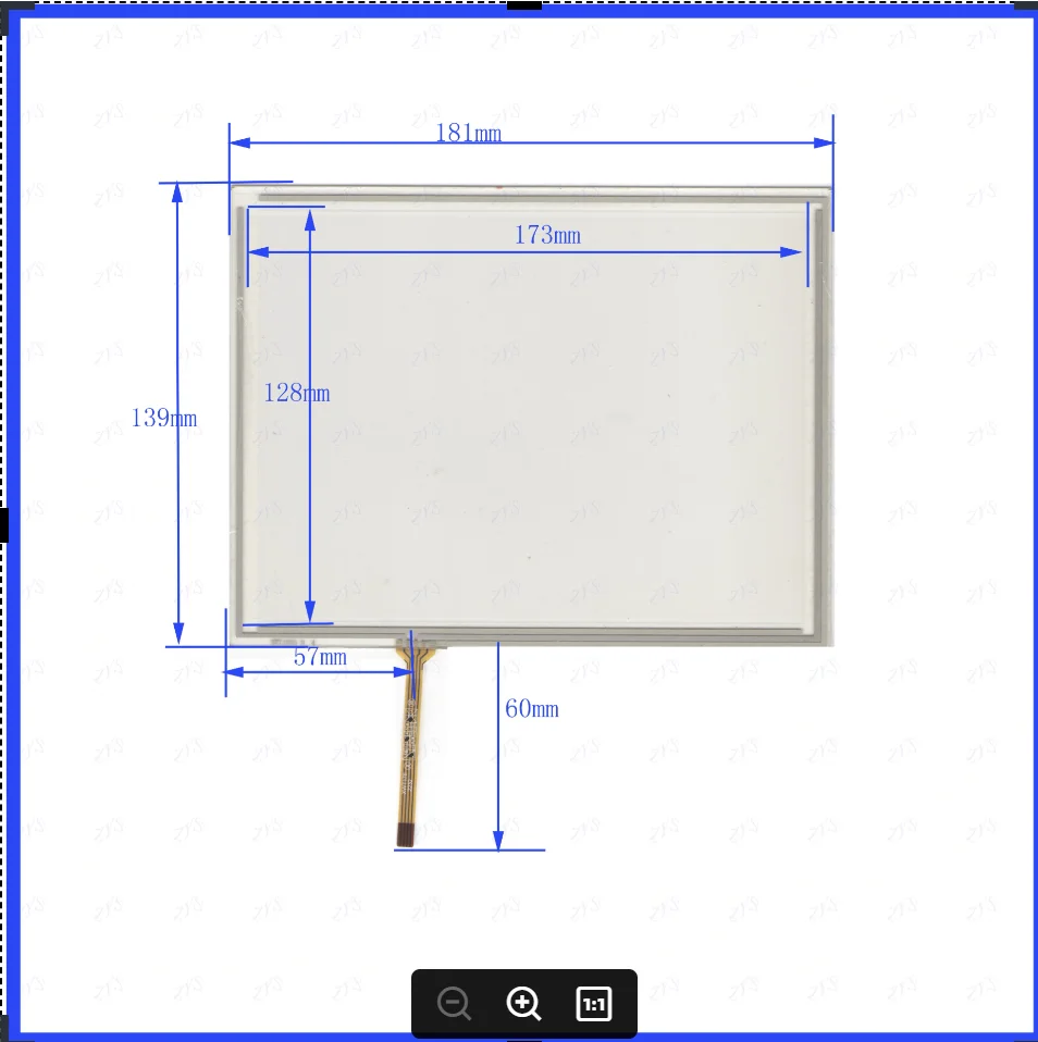 

ZhiYuSun XWT1053 8inch touchscreens 181mm*139mm touchsensor glass 181*139 used cad DVD video