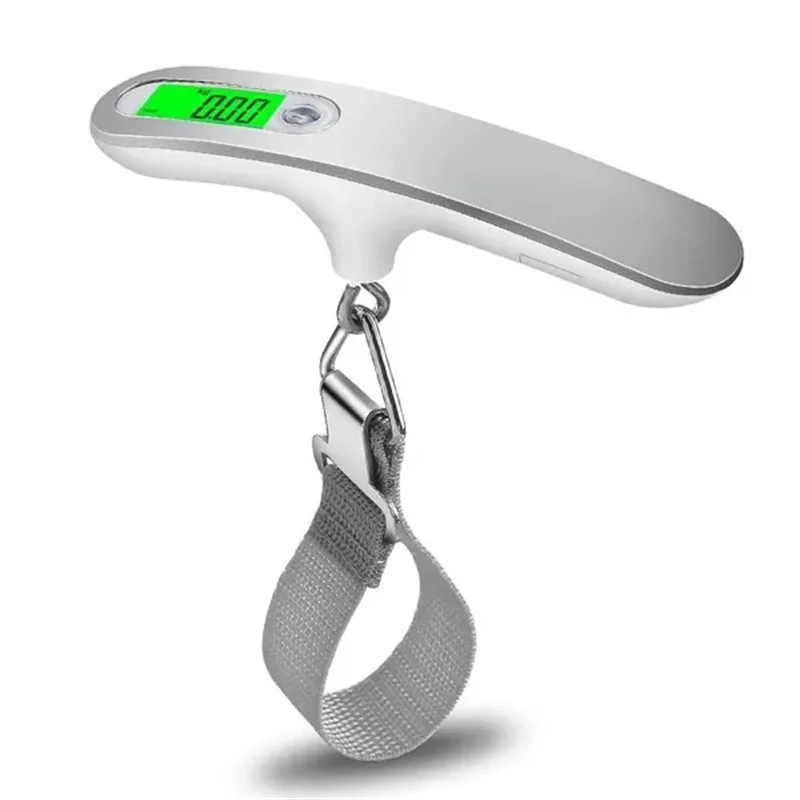 Imagem -06 - Portátil Lcd Digital Hanging Scale Bagagem Mala Bagagem Balanças de Viagem com Cinto Ferramenta de Peso Eletrônico 50kg 110lb