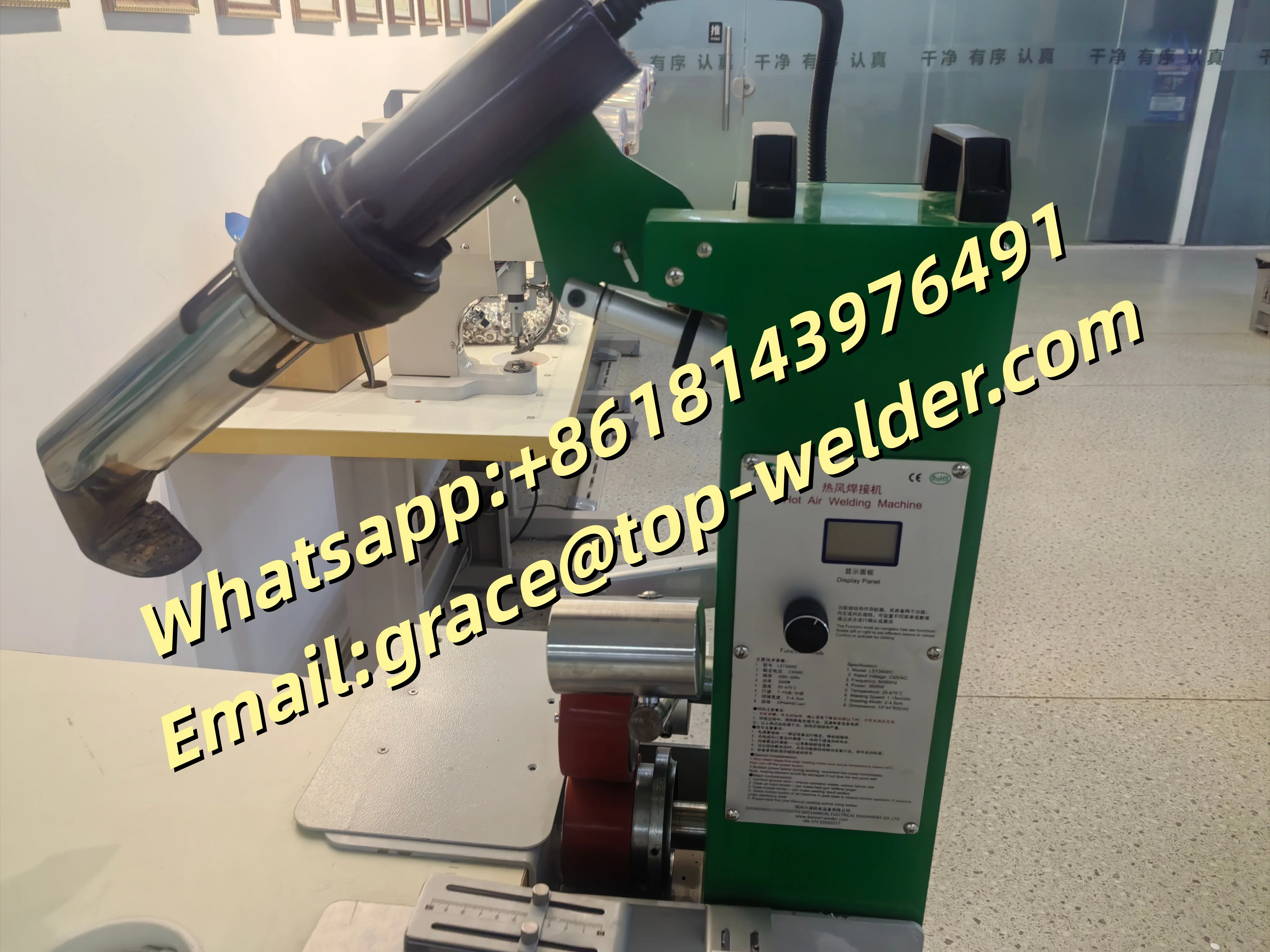 

LST3400C Desktop TPO PVC Fabric Pocket Making Machine Hot Air Welder 3600w