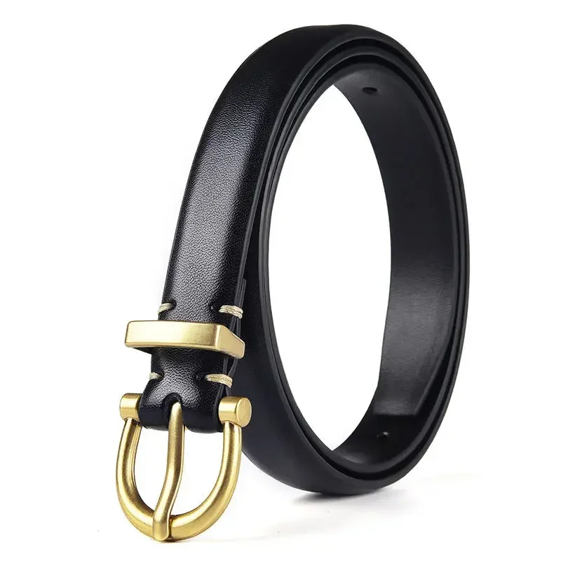 

100cm/110cm Luxury Women Belt Leather Female Fashion Metal Belt Buckle Waistband 4 Color High Quality Trend Belt Lady Decoration