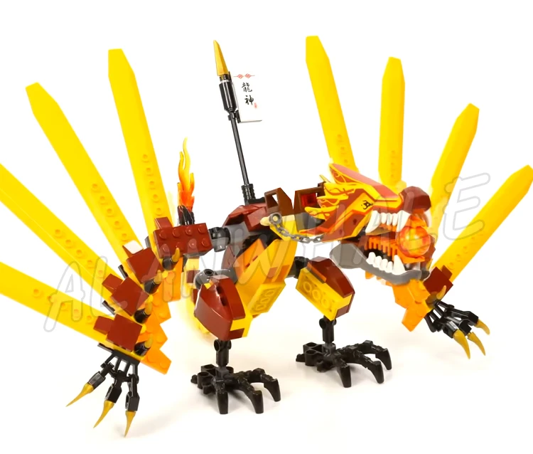 1210ピース 忍者火炎寺院 フル可動 ドラゴン火炎の剣 スケルトン軍隊 79140 ブロック玩具 モデルと互換性あり