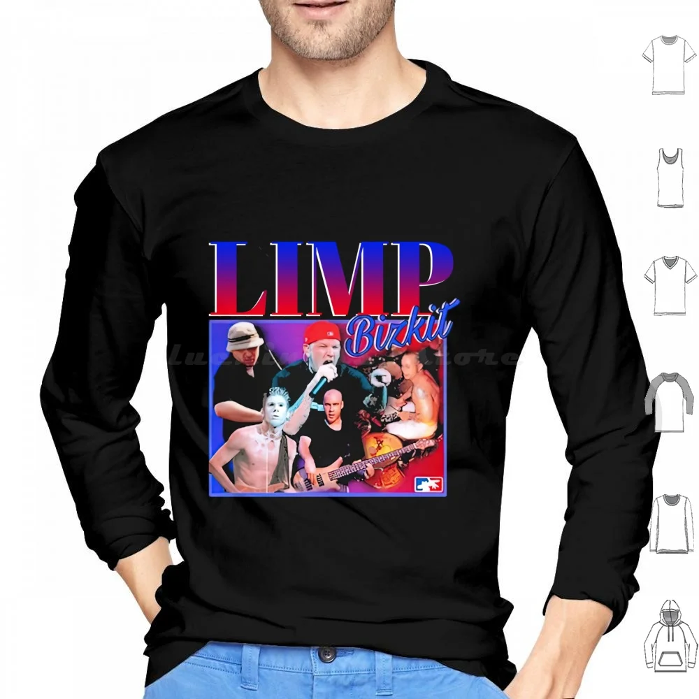 

Limp Bizkit Ретро Толстовки с длинным рукавом Limp Bizkit Ретро Limp Bizkit Band Music Metal Nu Metal Rap Metal Rap Fred Durst