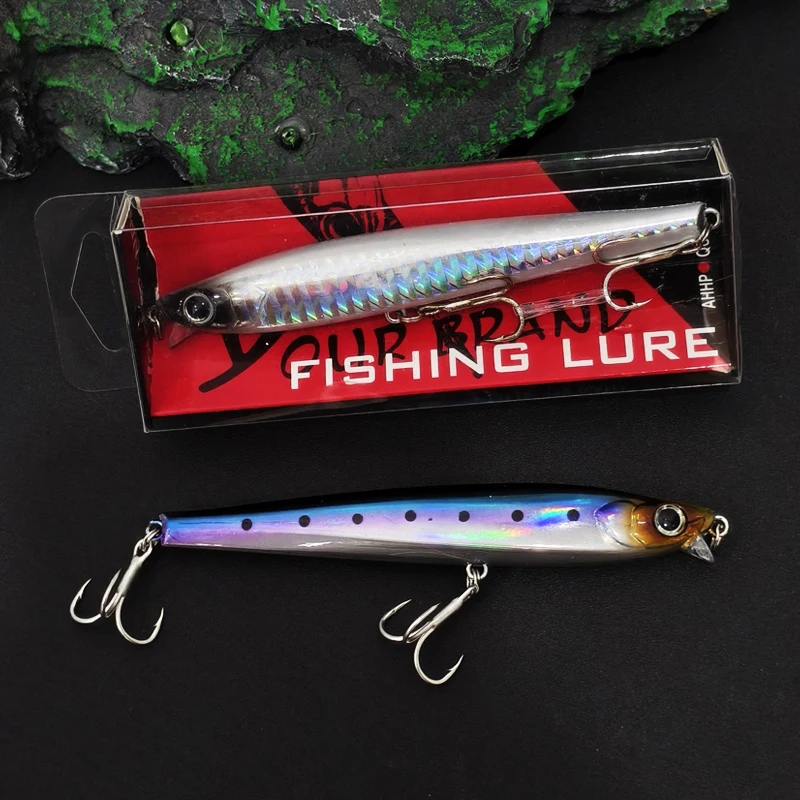 Japan Heavy Minnow Lure 105mm 30g Casting Saltwater Sinking Artificial Hard Bait Monster Shot Lure Sea Trolling Fishing Supplies