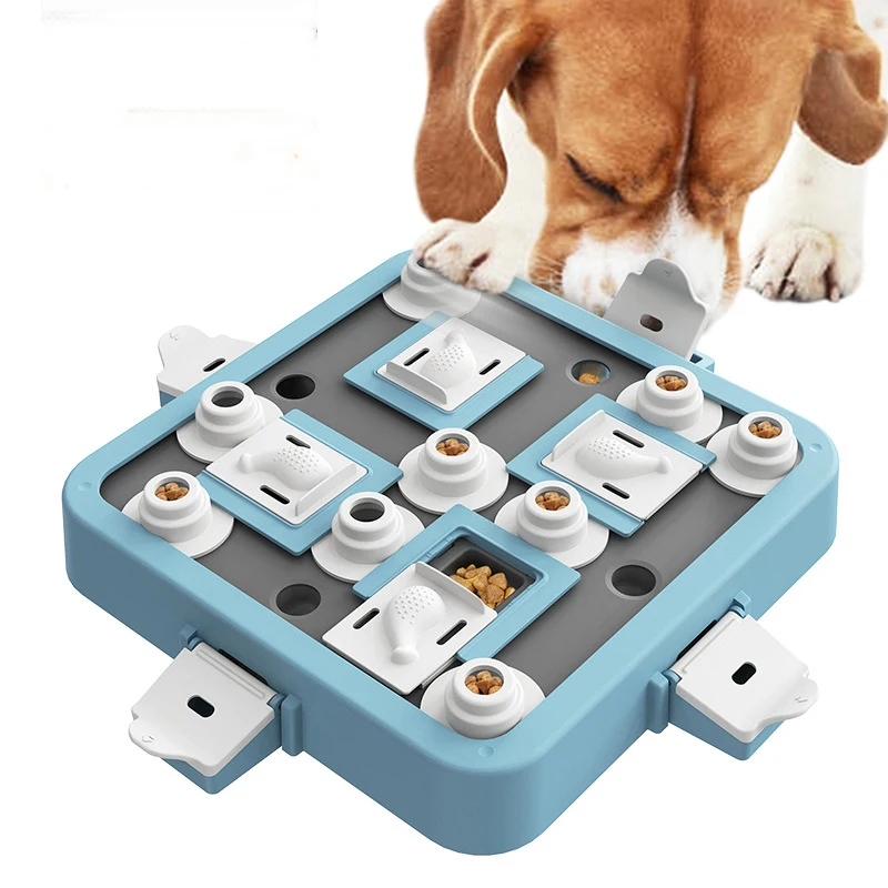 

Бытовая шахматная доска для собак, умные игрушки-головоломки, кормушка-головоломка 3 в 1, игрушки, коробка для лакомств, интерактивная скука, товары для домашних животных