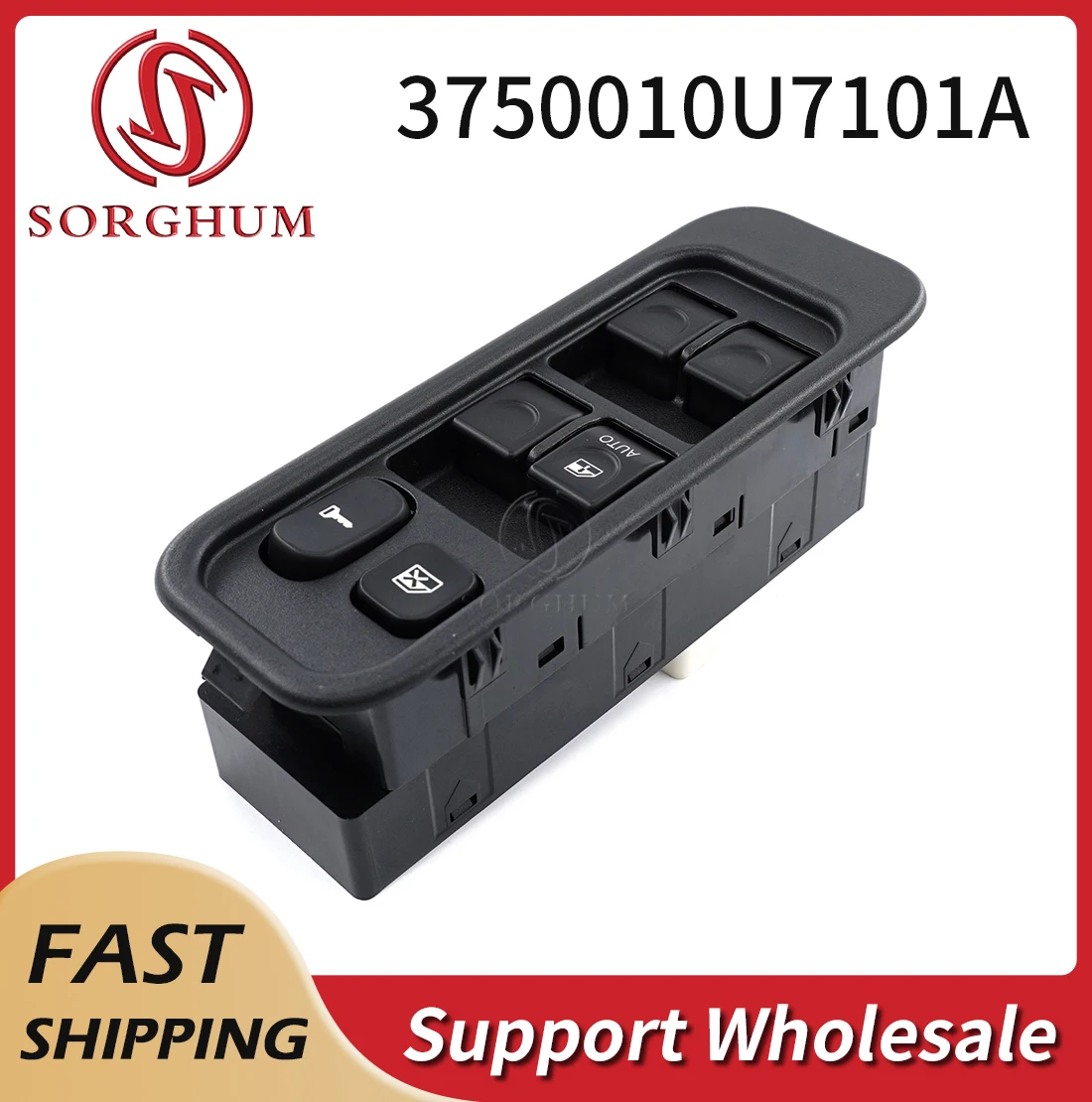 

Sorghum 3750010U7101A Car Front Left Driver Side Auto Regulator Electric Power Lifter Window Control Switch Button For JAC J5