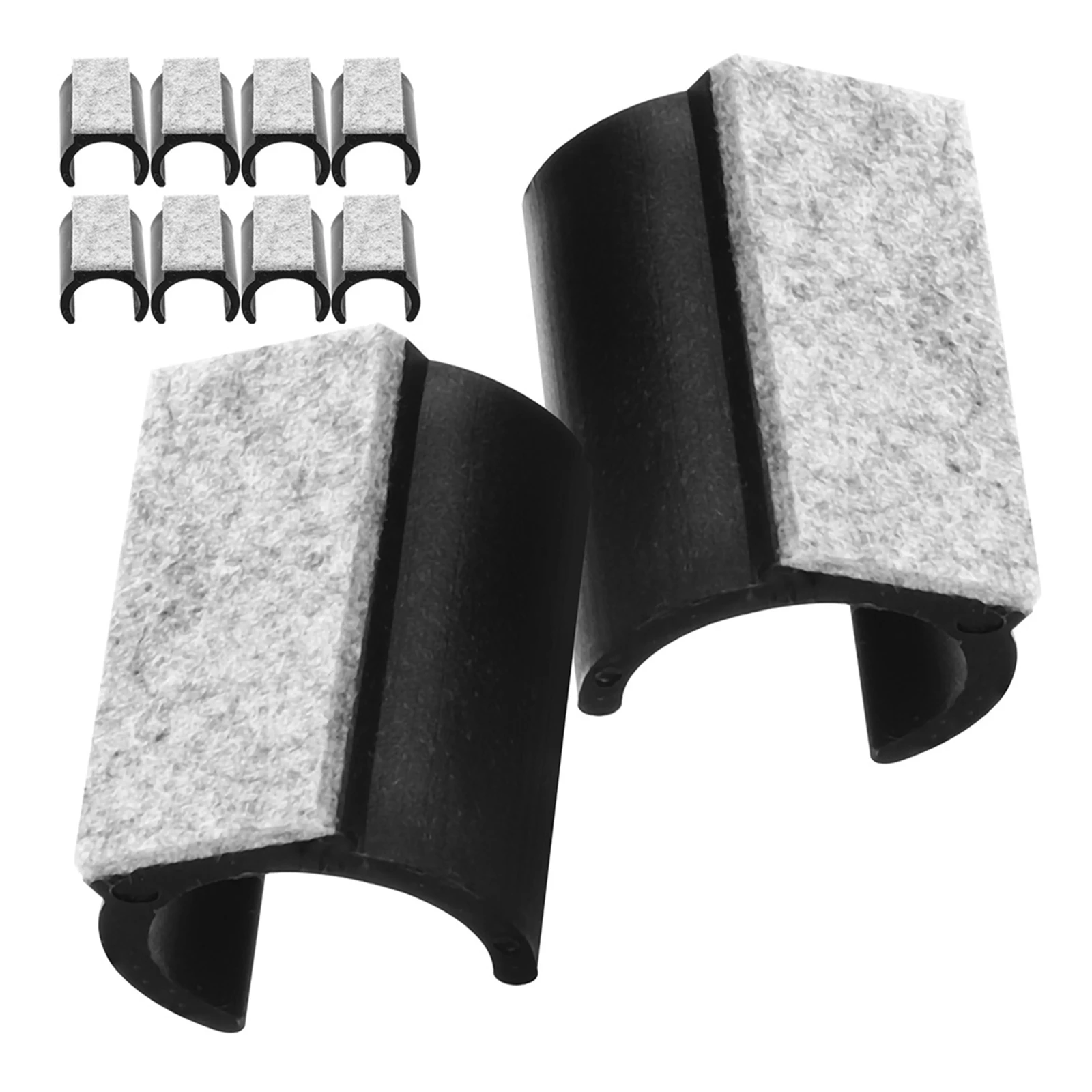 

10Pcs Chair Bottom Floor Protectors U-Shaped Felt Pads for Furniture Legs Hardwood Safe Non-Slip Wear Resistant Chair Glide Caps