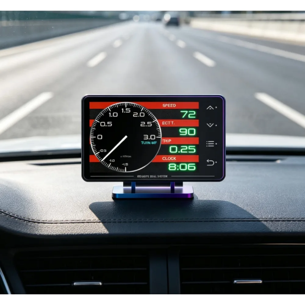 XS Gauge OBD2+ GPS Head-up Display Hud Turbocharged Oil Pressure Oil Temperature G Value Gyroscope Speedometer Car OBD2 Meter