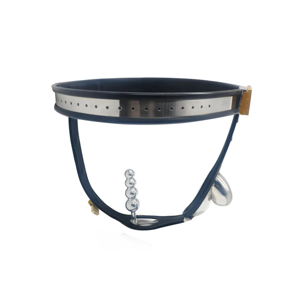 Male Chastity Cock Cage with Anal Butt Plugs Adjustable Strap on Harness Chastity Belts Devices BDSM Bondage Gear Accessories - view 5