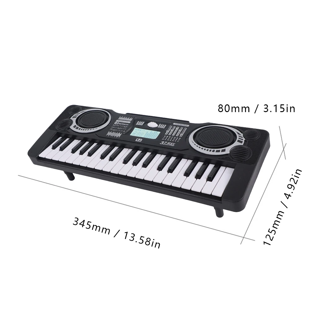 37 Keys Electronic Piano LED Display Portable Electronic Piano Keyboard Kids Educational Toy Children Musical Instrument