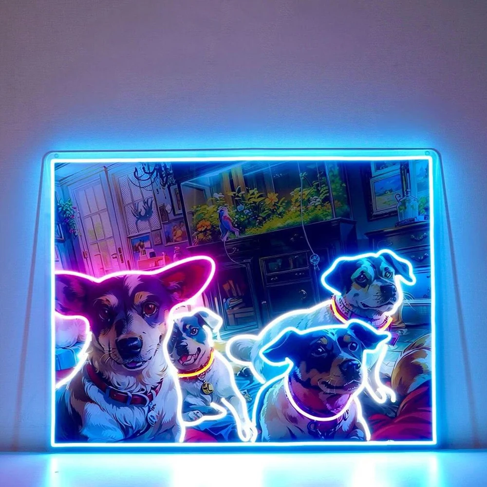 Custom Neon Sign Personalized LED Neon Signs for Wall Decor Lamp Bedroom Wedding Birthday Gift Party Bar Shop Logo Decorations