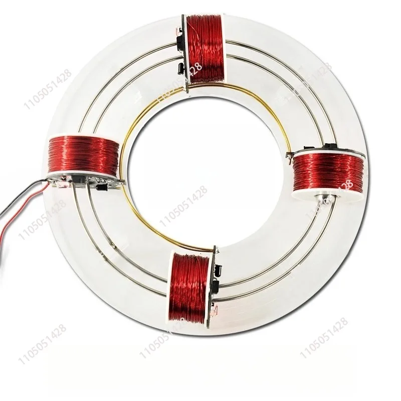 Electromagnetic Cyclotron  Four Coils Circular Accelerator Scientific Experiment Equipment Physics Teaching Aids Model