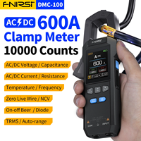 FNIRSI DMC-100 600A Clamp Tester with 10000 Counts Ideal for DC AC Current Voltage Measurement